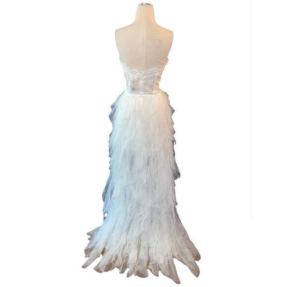 For Love & Lemons X REVOLVE Bustier Gown in White Small New Lace Wedding Dress - Picture 8 of 17